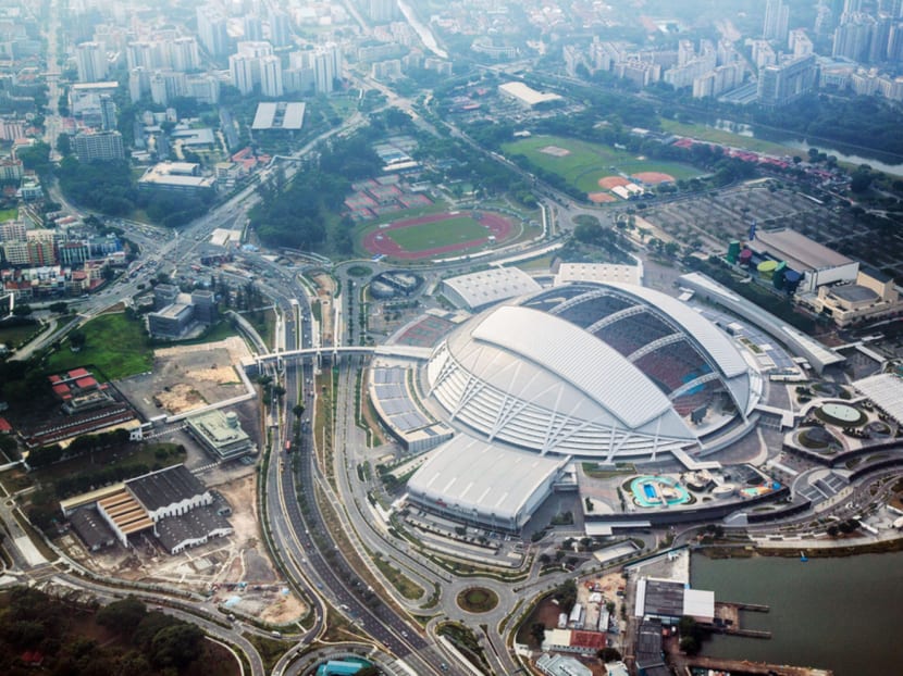 The Singapore National Stadium stands at the Singapore Sports Hub. Bloomberg file photo