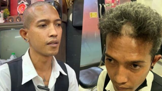 俄男在泰国理发店剪坏头发 一怒之下将理发师头发剃掉