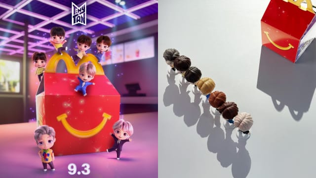 麦当劳与BTS联名推出Q版“TinyTAN”Happy Meal，新加坡也买得到！