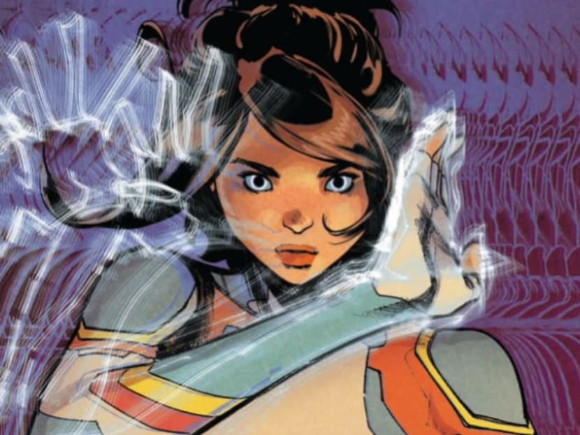 A new Singaporean character Jitter (pictured), also known as Sofia Yong, was unveiled by Marvel as part of its comic book series on Aug 9, 2024. A new Singaporean character Jitter (pictured), also known as Sofia Yong, was unveiled by Marvel as part of its comic book series on Aug 9, 2024.