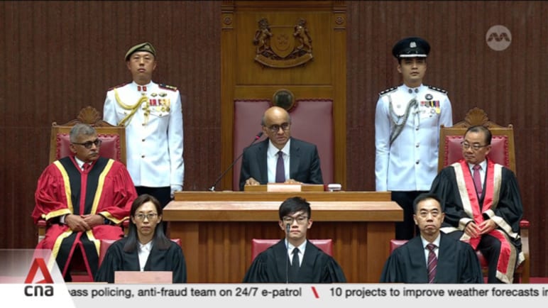 15th Parliament opens: Keeping Singapore safe, competitive in troubled world among govt's agenda 