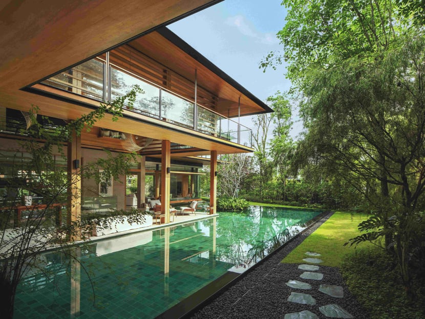 This bungalow in Singapore is surrounded by lush greenery with interiors inspired by the owner’s Hakka roots This bungalow in Singapore is surrounded by lush greenery with interiors inspired by the owner’s Hakka roots