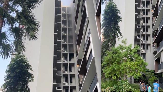 蔡厝港公寓单位发生火患 约80人被疏散