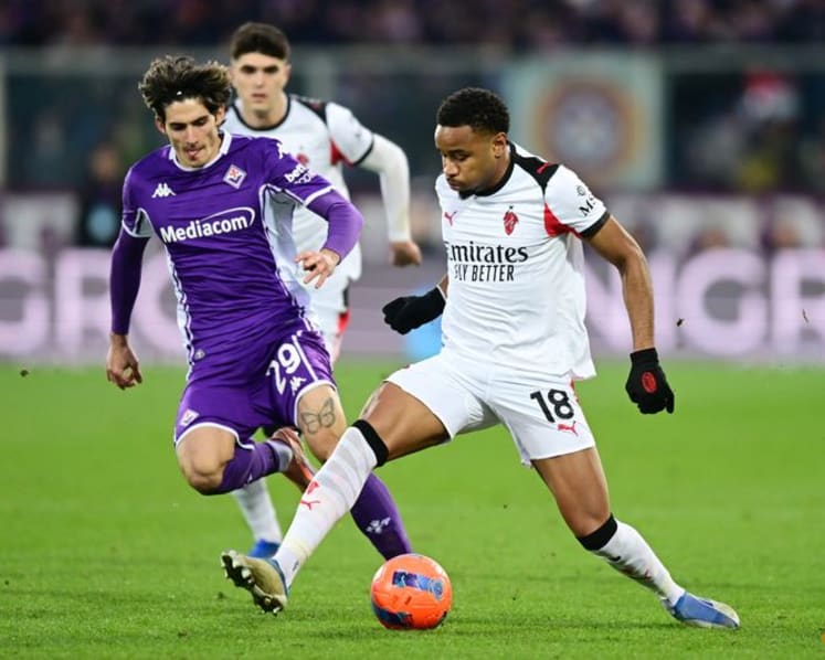 Milan salvage draw at Fiorentina with late Nkunku goal