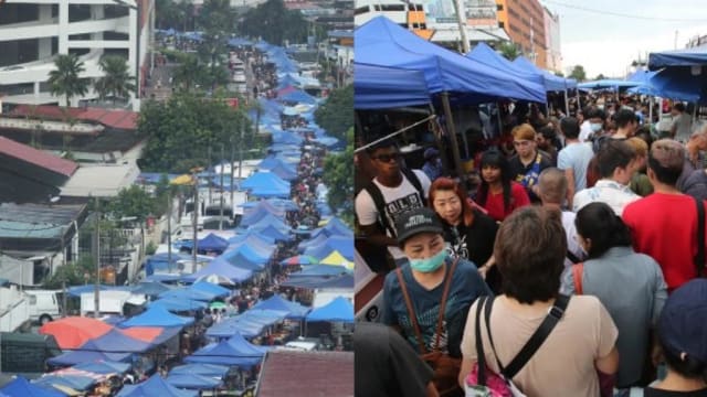 新山夜市疑现专业扒手 有狮城客被偷3000元