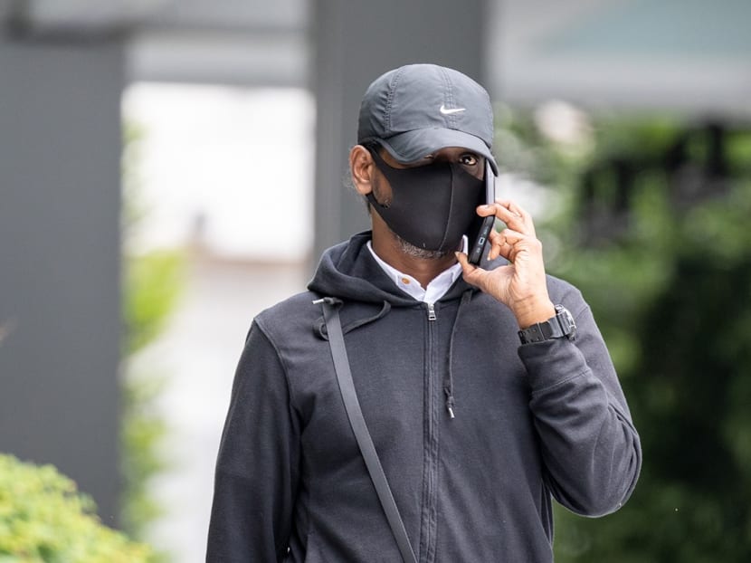 Kevin Chelvam leaving the State Courts on July 26, 2023. Kevin Chelvam leaving the State Courts on July 26, 2023.