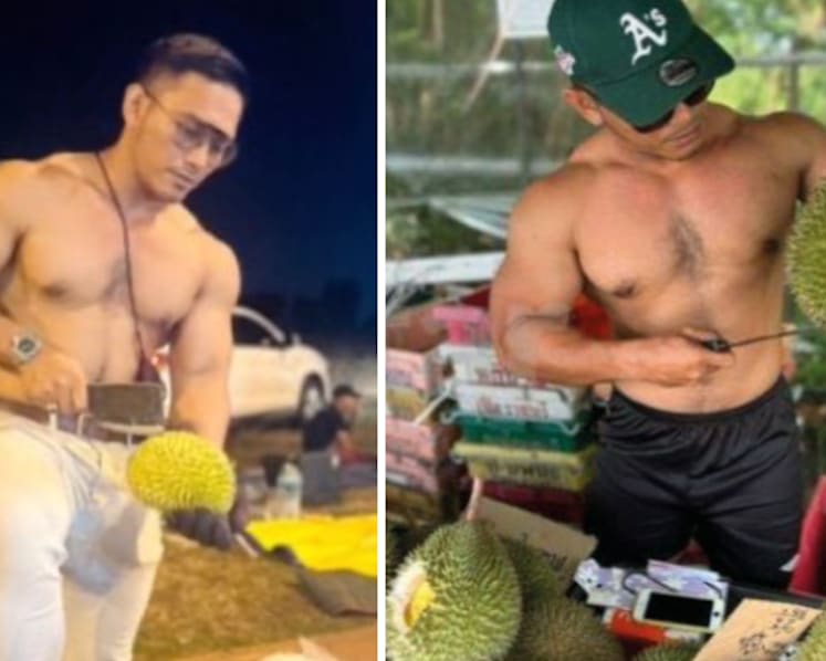 'I’ve been selling things without a shirt on since young': says muscled Malaysian durian seller who was told by religious department to cover up