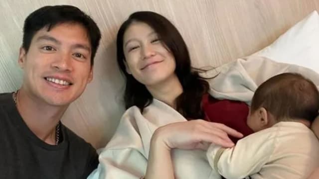 赵孟姿手痛严重　许孟哲强拖老婆上医院