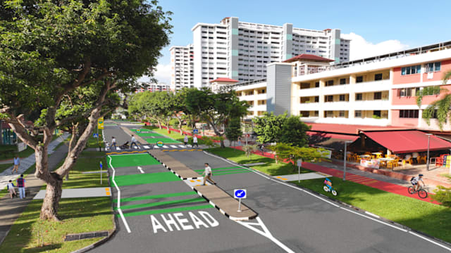 到了2030年 每个市镇将设至少一条安行街道 