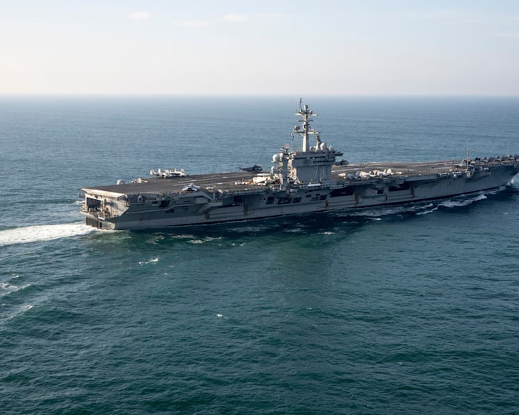 New US carrier arrives in Mideast to relieve long-deployed ship New US carrier arrives in Mideast to relieve long-deployed ship