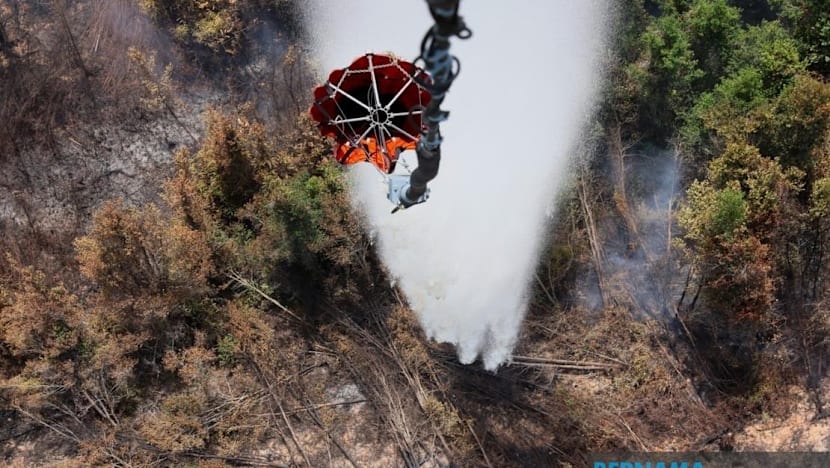 Johor jalankan pengeboman air tangani kebakaran tanah gambut Pengerang
