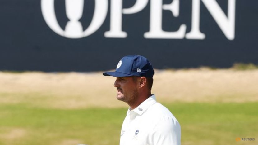 DeChambeau answers Faldo's 'zero clue' jibe with 67 at Birkdale
