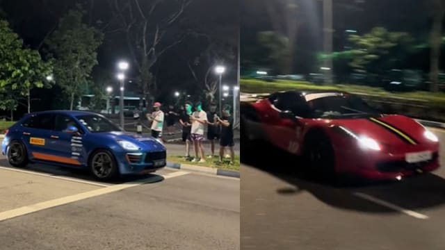 引擎轰鸣声响彻罗尼路  疑似改装车夜里飙车