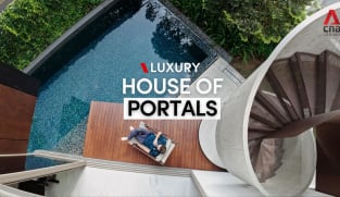 This bungalow in Singapore makes good use of an irregular plot of land