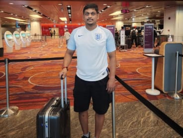 Mr Aruvin Gobi Nathan will be watching four World Cup group stage games in Qatar.