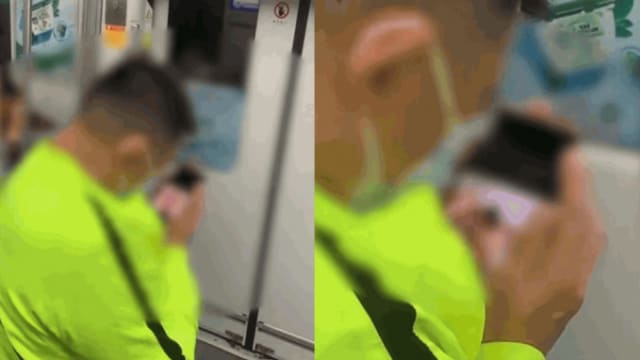 地铁内看色情片 广州男子被警带走