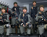 This father turned his HDB corridor into a 'tactical training' play area for his children