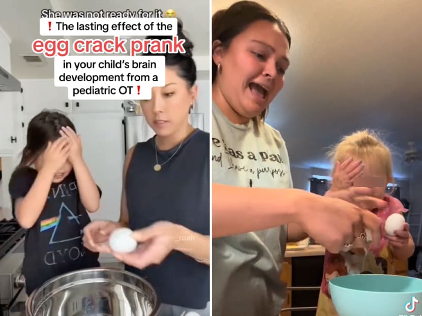 Some TikTok creators have jumped on the bandwagon to try the viral Egg Crack Challenge trend, to criticism from parenting creators and medical experts.