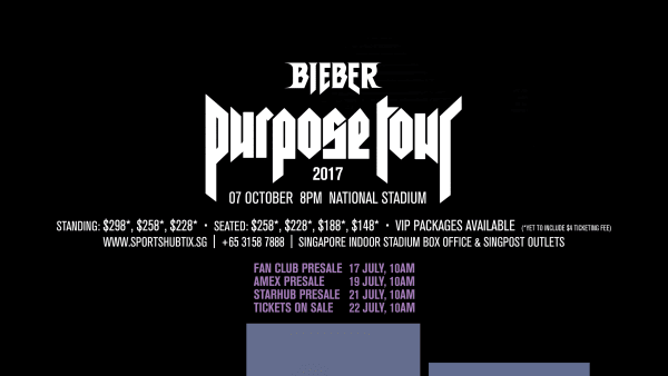 JUSTIN BIEBER Purpose Tour チケット Purpose World Tour | Justin Bieber Wiki | Fandom