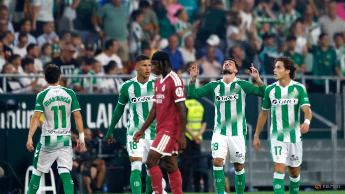 Real Betis hands Real Madrid first LaLiga loss as Valles denies Mbappe penalty