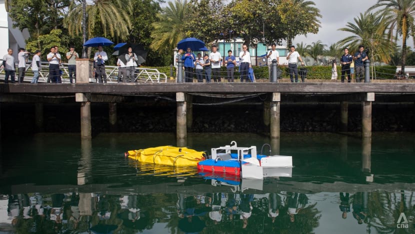 Floating robot, oil-vaporising laser gun among possible new tech to tackle oil spills in Singapore