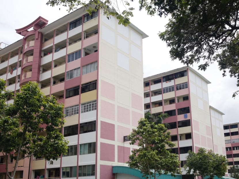 A file photo of public housing blocks along Tanglin Halt Road that are being set aside as interim rental housing.