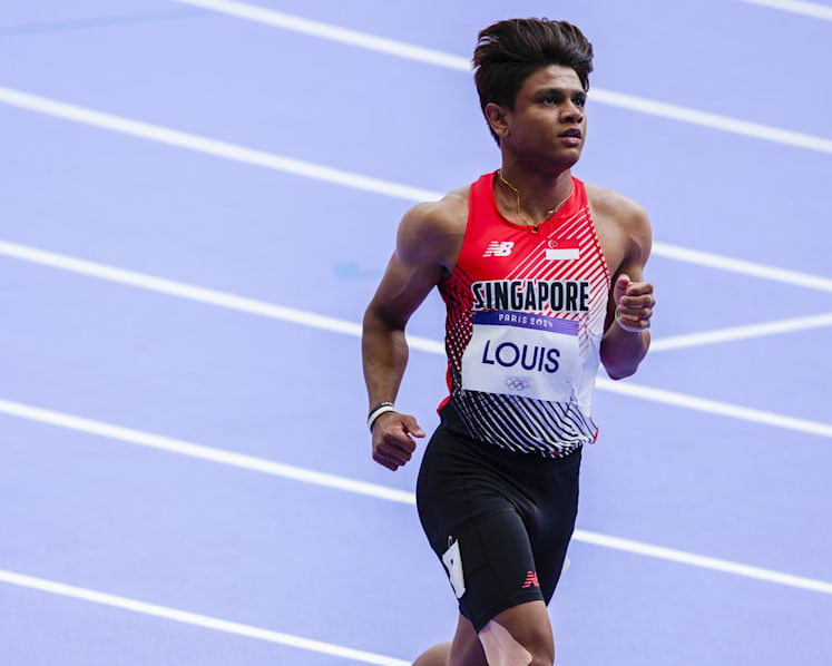 Singapore's Marc Brian Louis withdraws from Paris Olympics 100m with injury after progressing through prelims