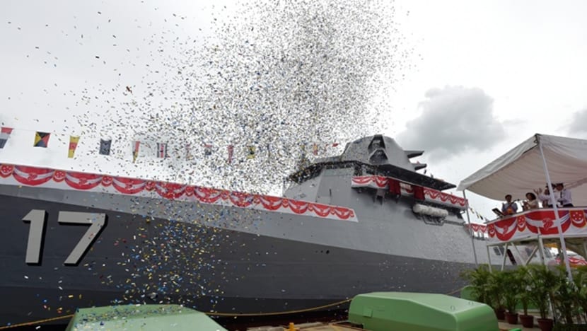 Singapore Navy launches third Littoral Mission Vessel