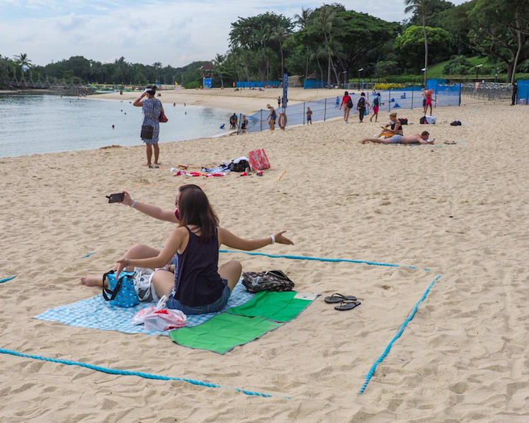 More than 4,000 people throng Sentosa beaches over weekend amid new capacity limits, entry booking process
