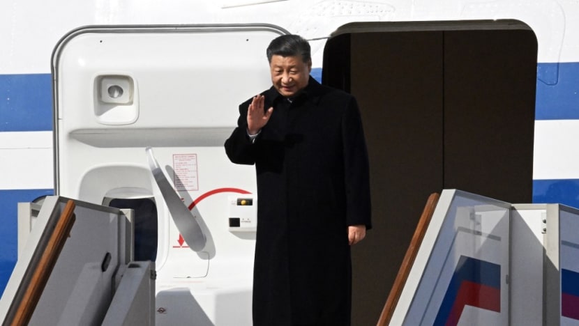 China's Xi Jinping arrives in Russia for talks with Vladimir Putin