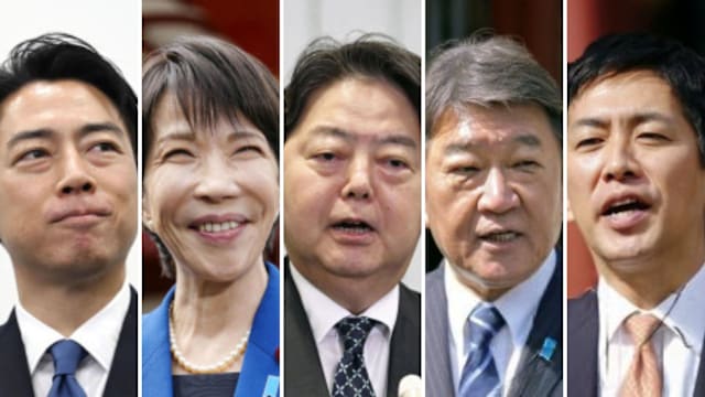 日本自民党总裁选举 共五人报名参选