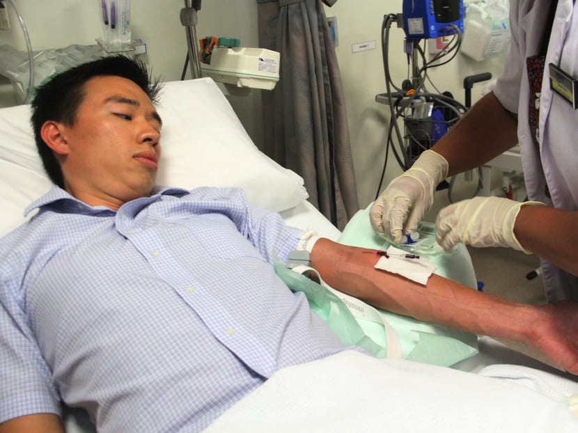 Researchers at the National University Hospital are embarking on a large-scale study to collect and analyse data to understand why people develop diabetes and its related complications. Photo: Damien Teo