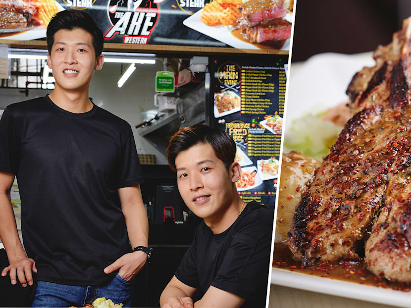 Cute Twin Hawkers Draw Crowds At New Western Food Stall In Ang Mo Kio