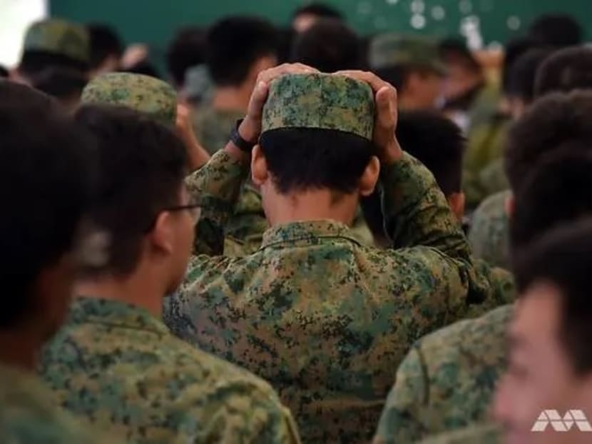 File photo of national servicemen in Singapore.