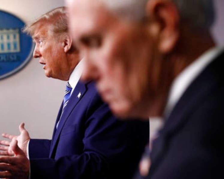 Trump goes after Pence, McConnell in speech to party donors