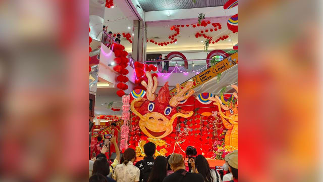 新山龙年装饰像牛？ 网友笑：吃胖了