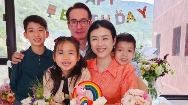 陈茵媺庆祝42岁生日　陈豪与3名子女准备梦幻生日会