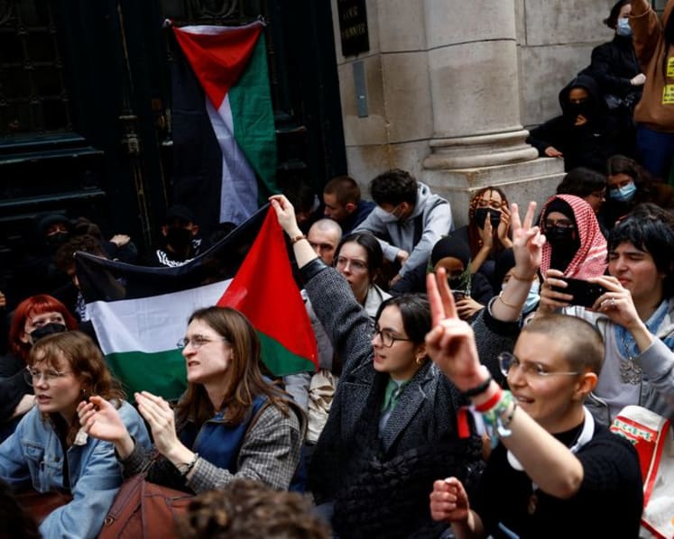 Police clear pro-Palestinian protests at Sorbonne university in France