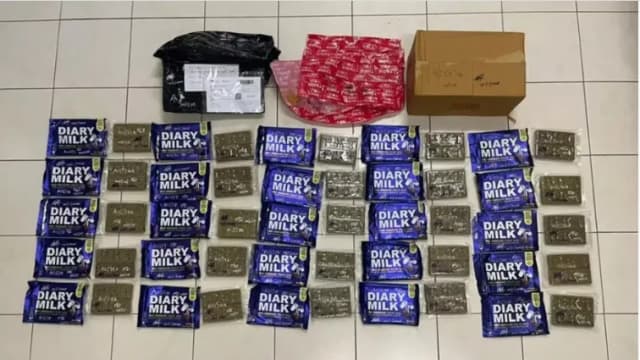 伪装巧克力产品空运 马国关税局起获25包大麻