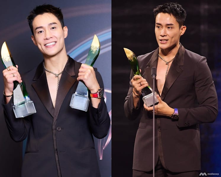 Actor Tyler Ten will treat himself to Shin Ramyun instant noodles after winning big at Star Awards 2025