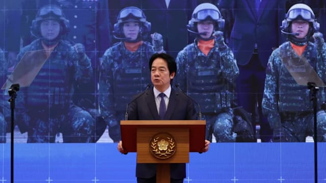 赖清德：台湾将强化军事实力 捍卫安全维护社会安定