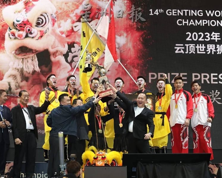 Singapore lion dance troupe clinches gold at Genting championship, breaking Malaysia's 13-year winning streak