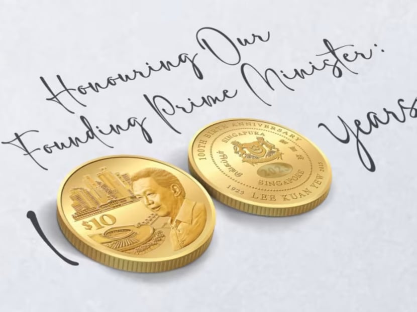 The LKY100 commemorative coin pays tribute to the late Lee Kuan Yew’s “strategic vision, boldness and indomitable spirit", the Monetary Authority of Singapore said. The LKY100 commemorative coin pays tribute to the late Lee Kuan Yew’s “strategic vision, boldness and indomitable spirit", the Monetary Authority of Singapore said.