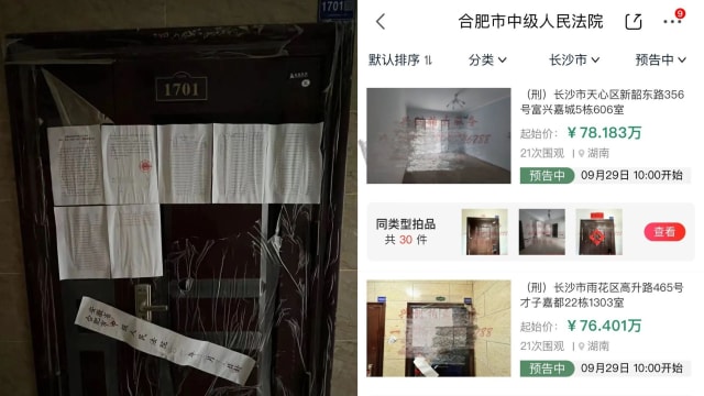 中国女子坐拥87套房 因涉罪全被查封将拍卖