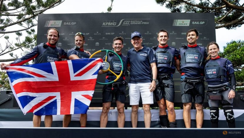 Sailing-Fletcher flags British intent with first SailGP victory
