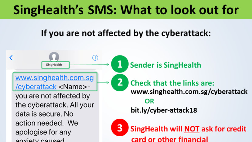 Here’s how to verify if the SMS you received from SingHealth is genuine
