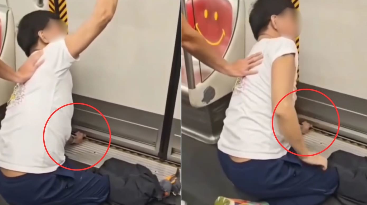 手机掉铁轨伸手捡 香港男子手被港铁车门夹伤痛苦求助