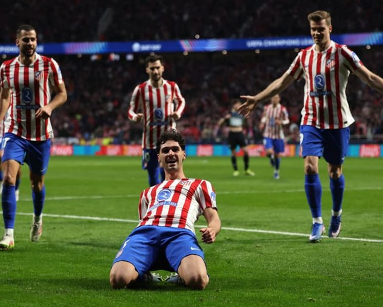 Sorloth hat-trick sends Atletico Madrid into Champions League last 16