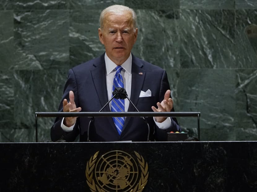Speaking from the General Assembly rostrum from which former US president George W. Bush lobbied for military action, Mr Biden said the use of force must be a "tool of last resort."