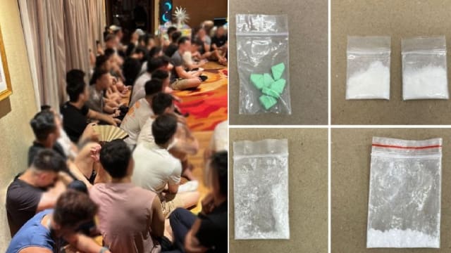 涉在圣淘沙别墅酒店内参与毒品犯罪活动 49人被捕
